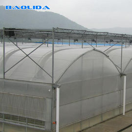 Прозрачное стеклянное культивирование завода парника Multispan тоннеля