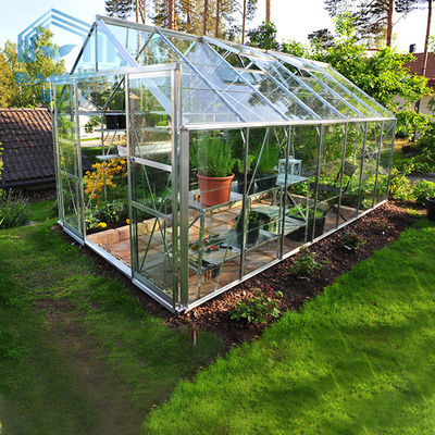 Шатер парника листового стекл садовнической с определенными размерами пинтой для цветочного сада