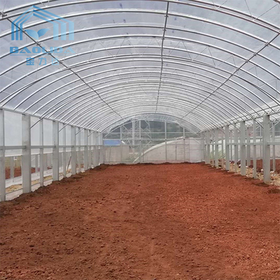 Парник пяди земледелия пластиковый одиночный с поли фильмом железного каркаса тоннеля двойным